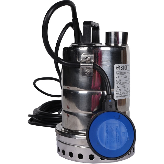 ����� ��������� STOUT � ���������, ������ 10 �, 230V, Q=175 �/���, H=10 �