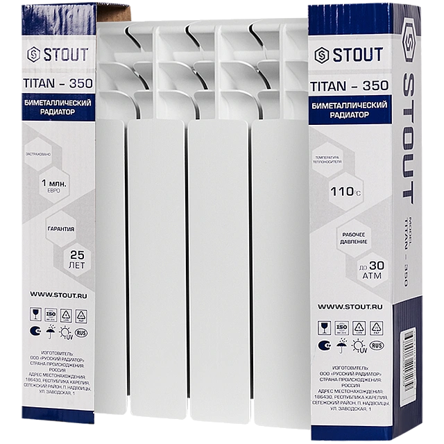 �������� ��������������� STOUT TITAN 350 4 ������ ������� ����������� (����� RAL 9016)